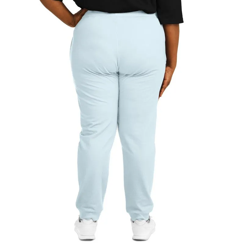Pale Cyan Joggers | Unisex | with PLUS sizes | Bright Pale Cyan | C10M0Y0K0