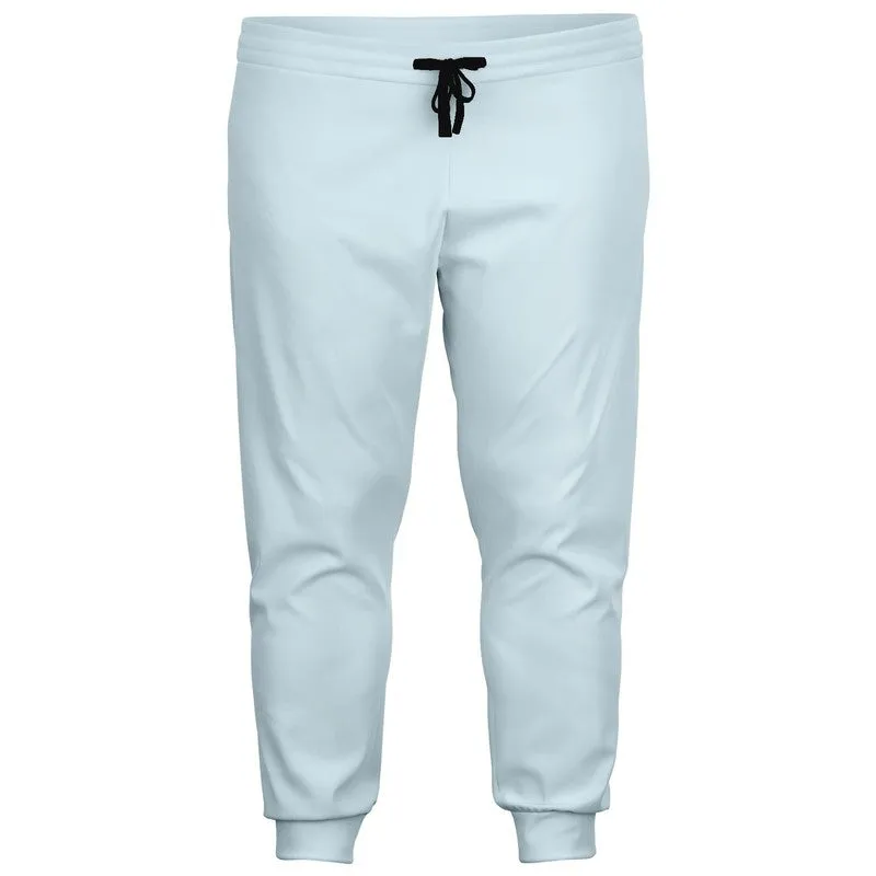 Pale Cyan Joggers | Unisex | with PLUS sizes | Bright Pale Cyan | C10M0Y0K0