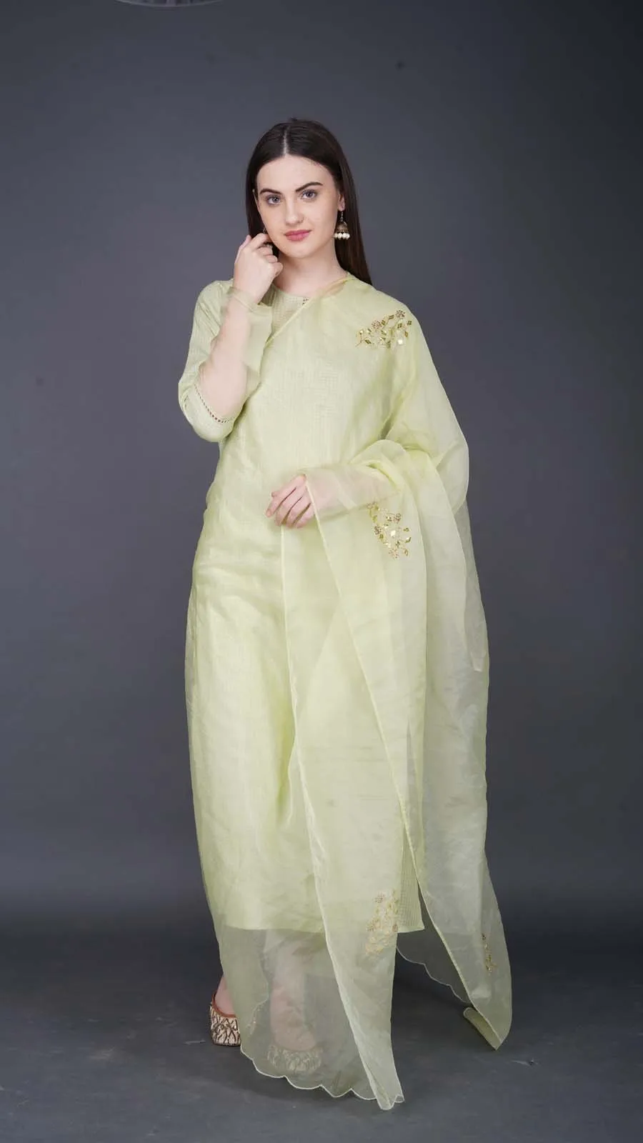 Pale Green Suit Set