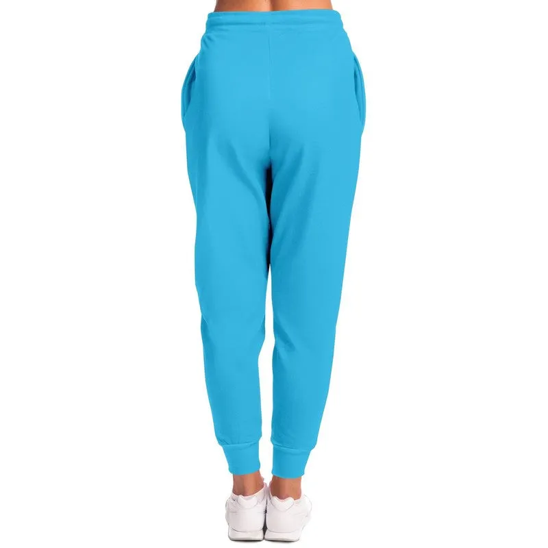 Pastel Cyan Joggers | Unisex | with PLUS sizes | Bright Pastel Cyan | C60M0Y0K0