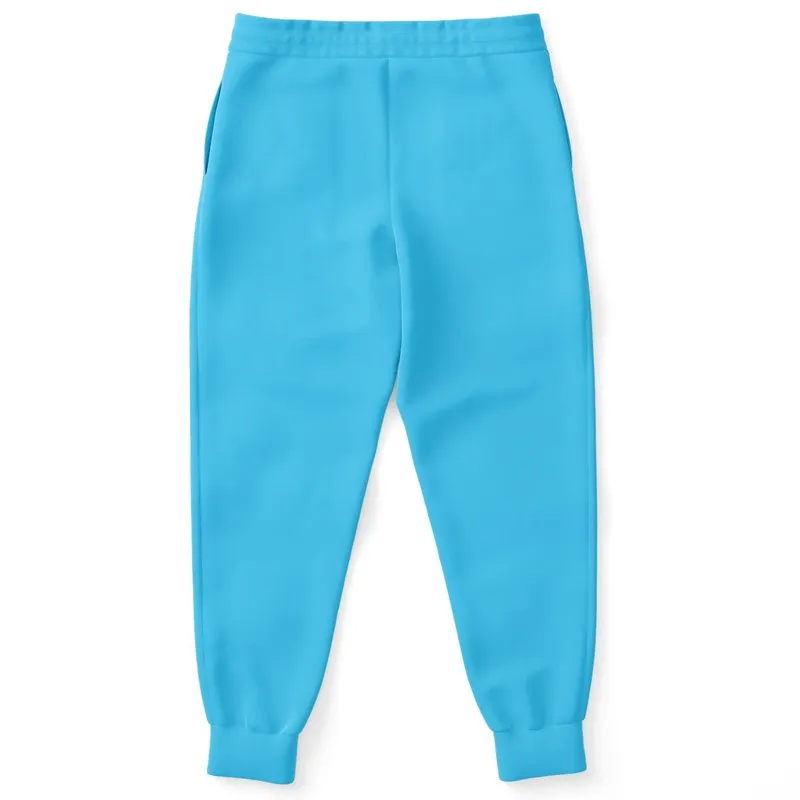 Pastel Cyan Joggers | Unisex | with PLUS sizes | Bright Pastel Cyan | C60M0Y0K0