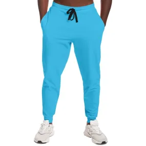 Pastel Cyan Joggers | Unisex | with PLUS sizes | Bright Pastel Cyan | C60M0Y0K0