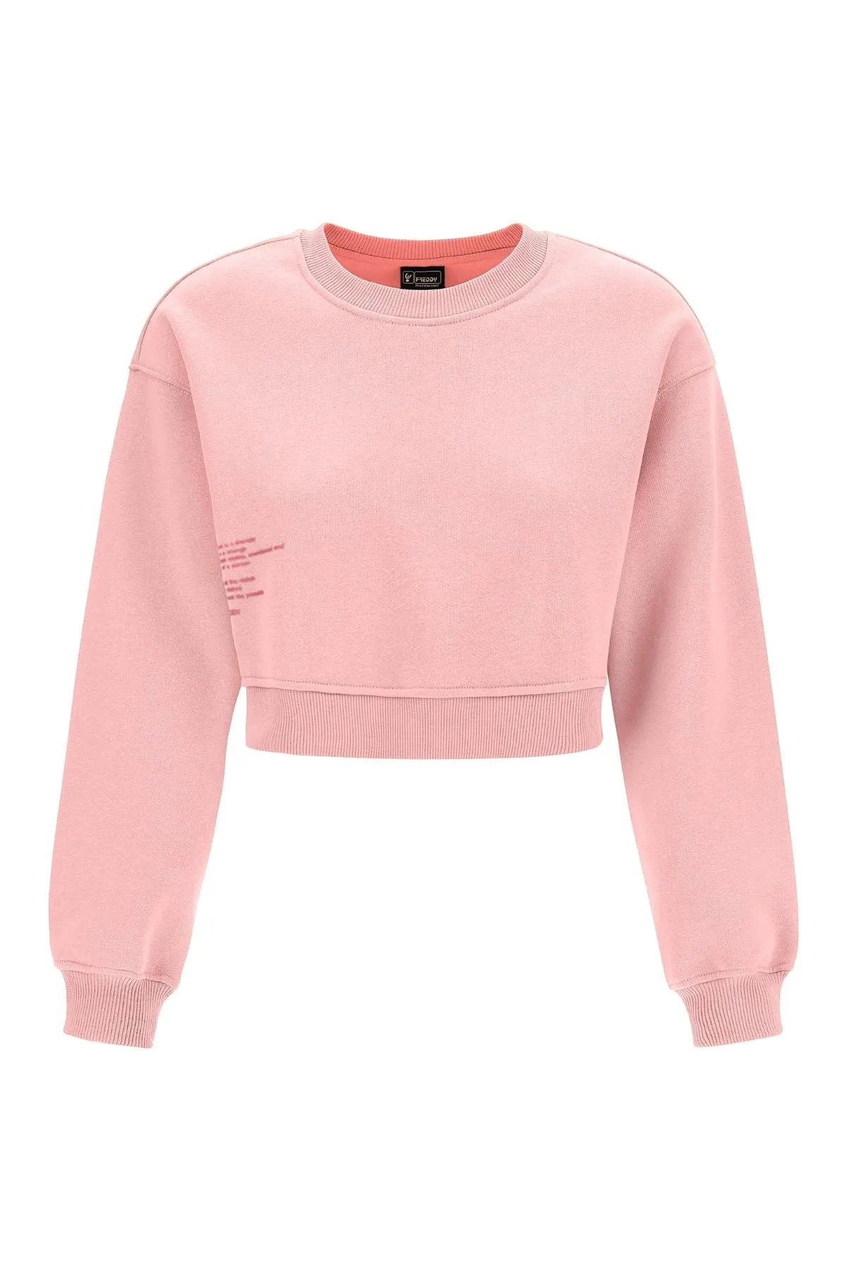 Pink Cropped Sweatshirt