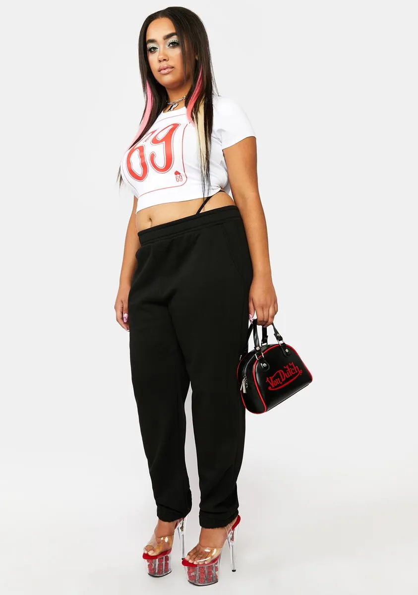 Plus Down To Freak Glitter Sweatpants