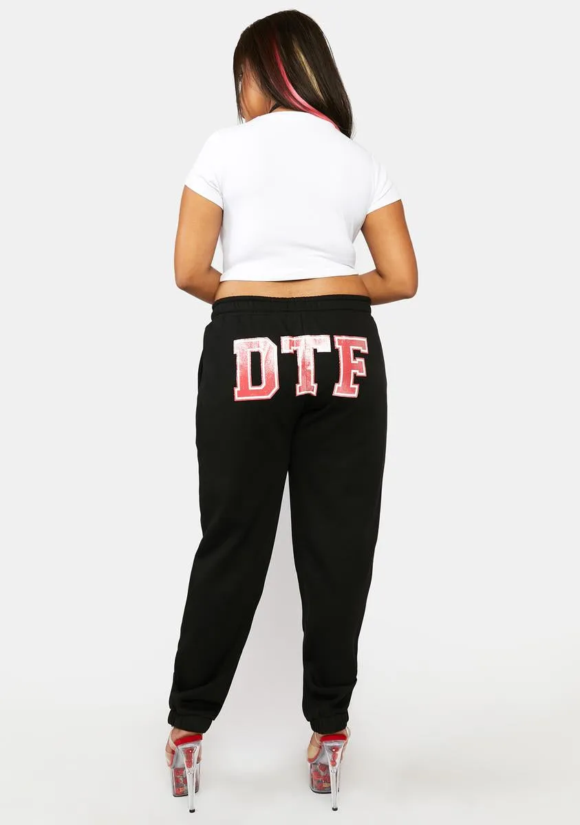 Plus Down To Freak Glitter Sweatpants