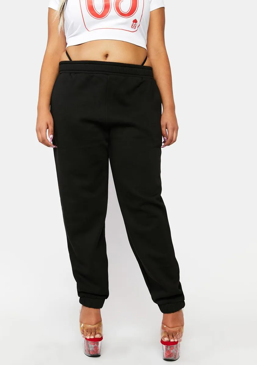 Plus Down To Freak Glitter Sweatpants