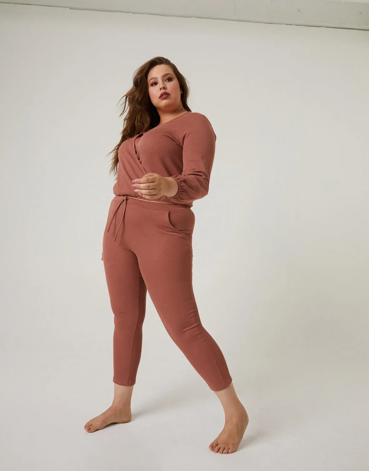 Plus Size Matching Lounge Set
