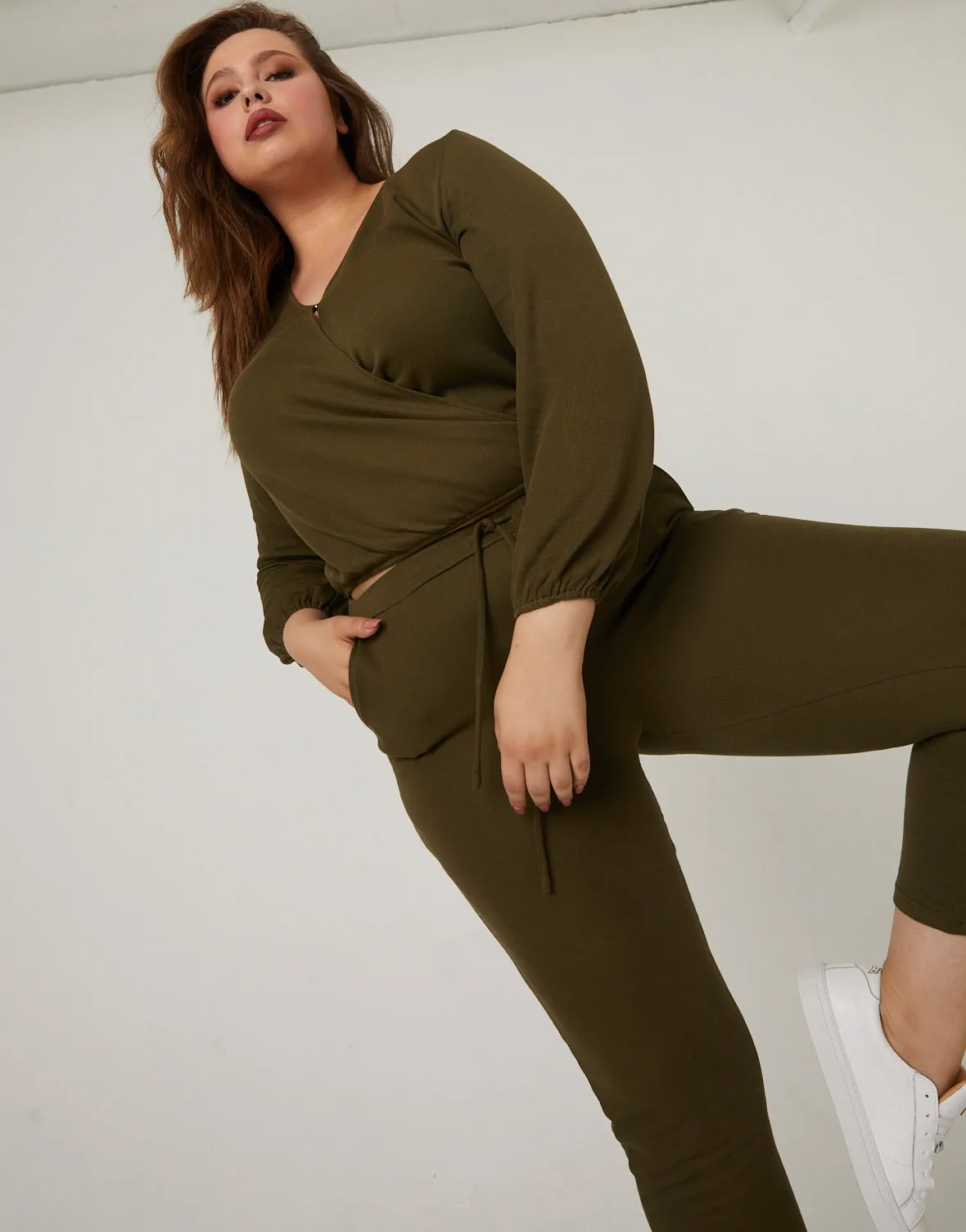 Plus Size Matching Lounge Set