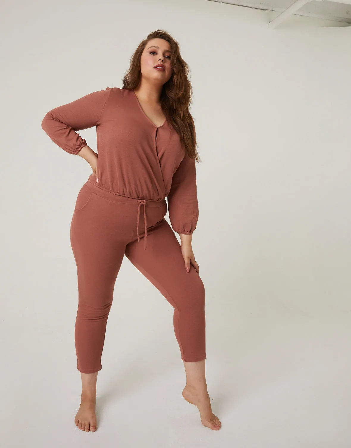 Plus Size Matching Lounge Set
