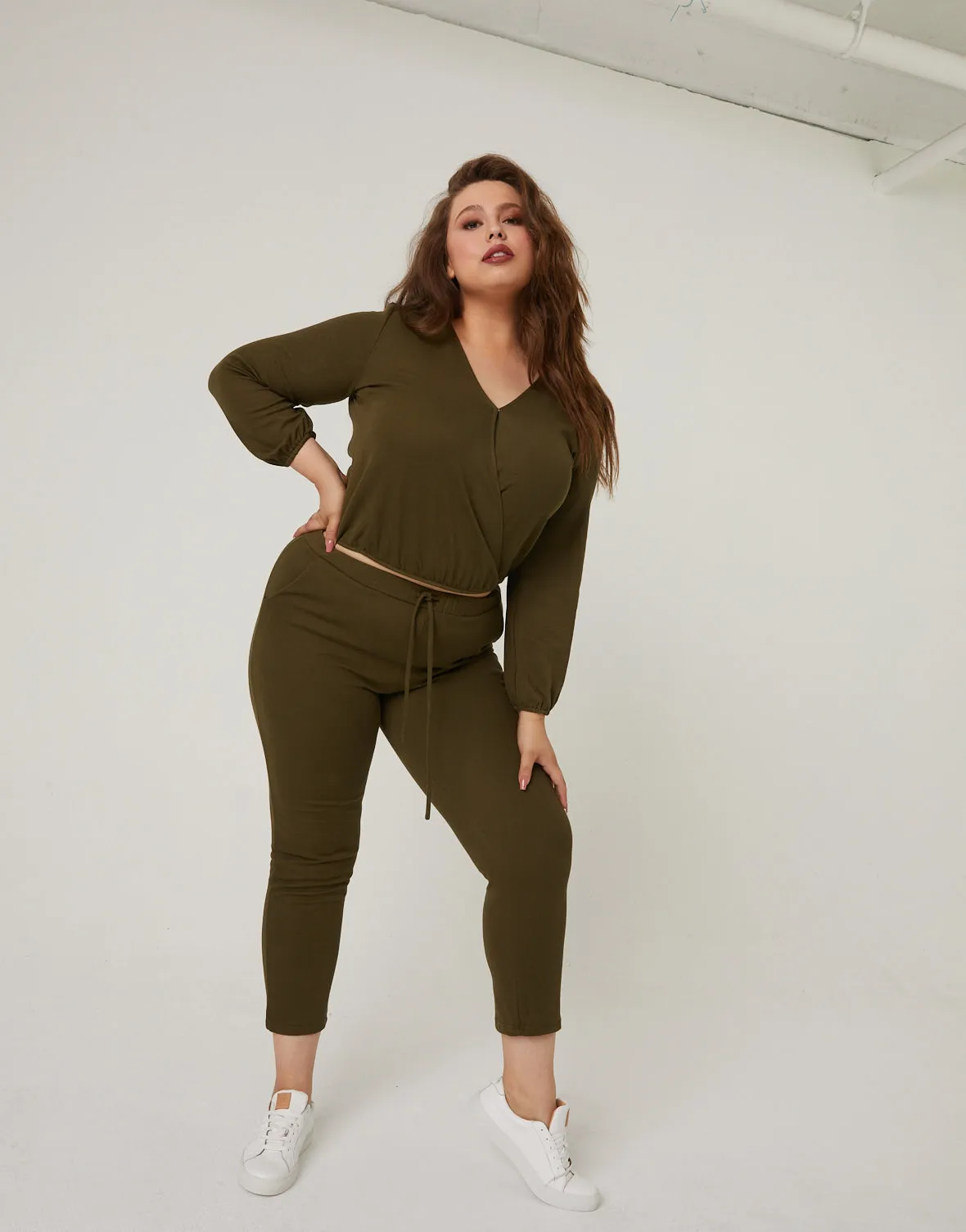 Plus Size Matching Lounge Set