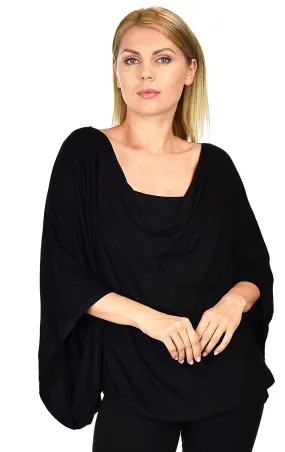 Plus Size Poncho Top, Summer Tunic, Oversize Tunic, Women Blouse Top | Poncho Style Cover Up