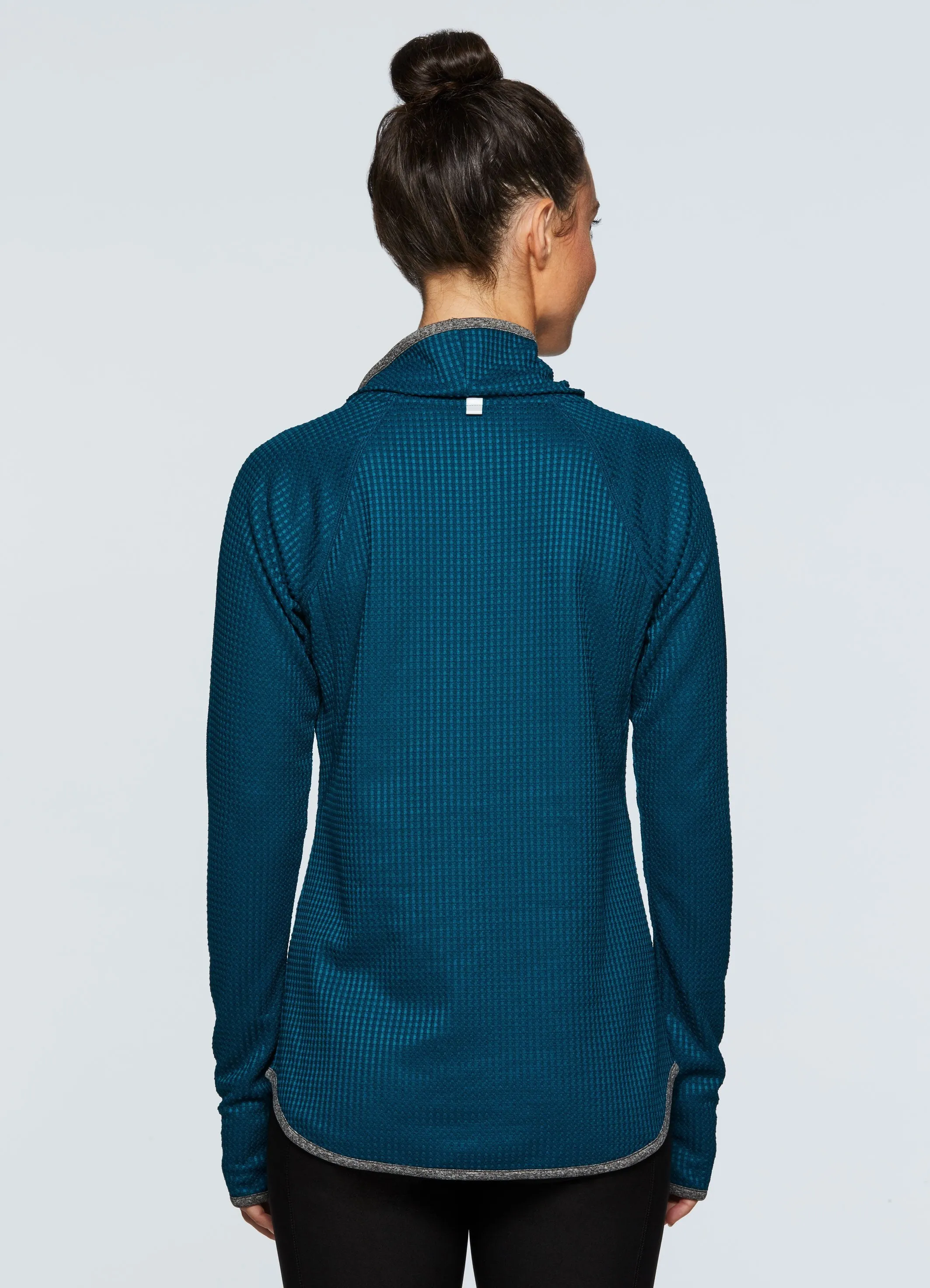 Prime Waffle Cowl Neck Pullover