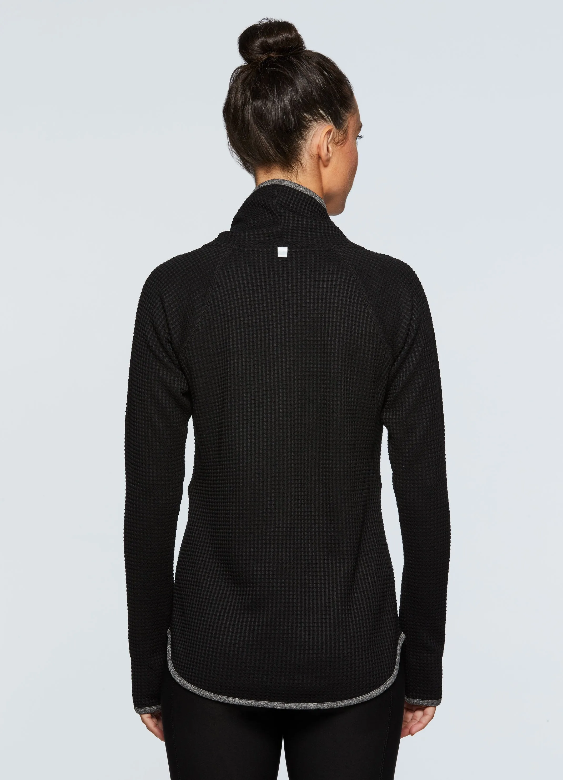 Prime Waffle Cowl Neck Pullover