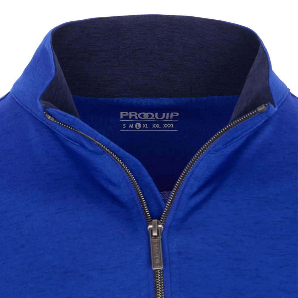 ProQuip Pro Tech Melange 1/2 Zip Pullover - Magnetic Blue