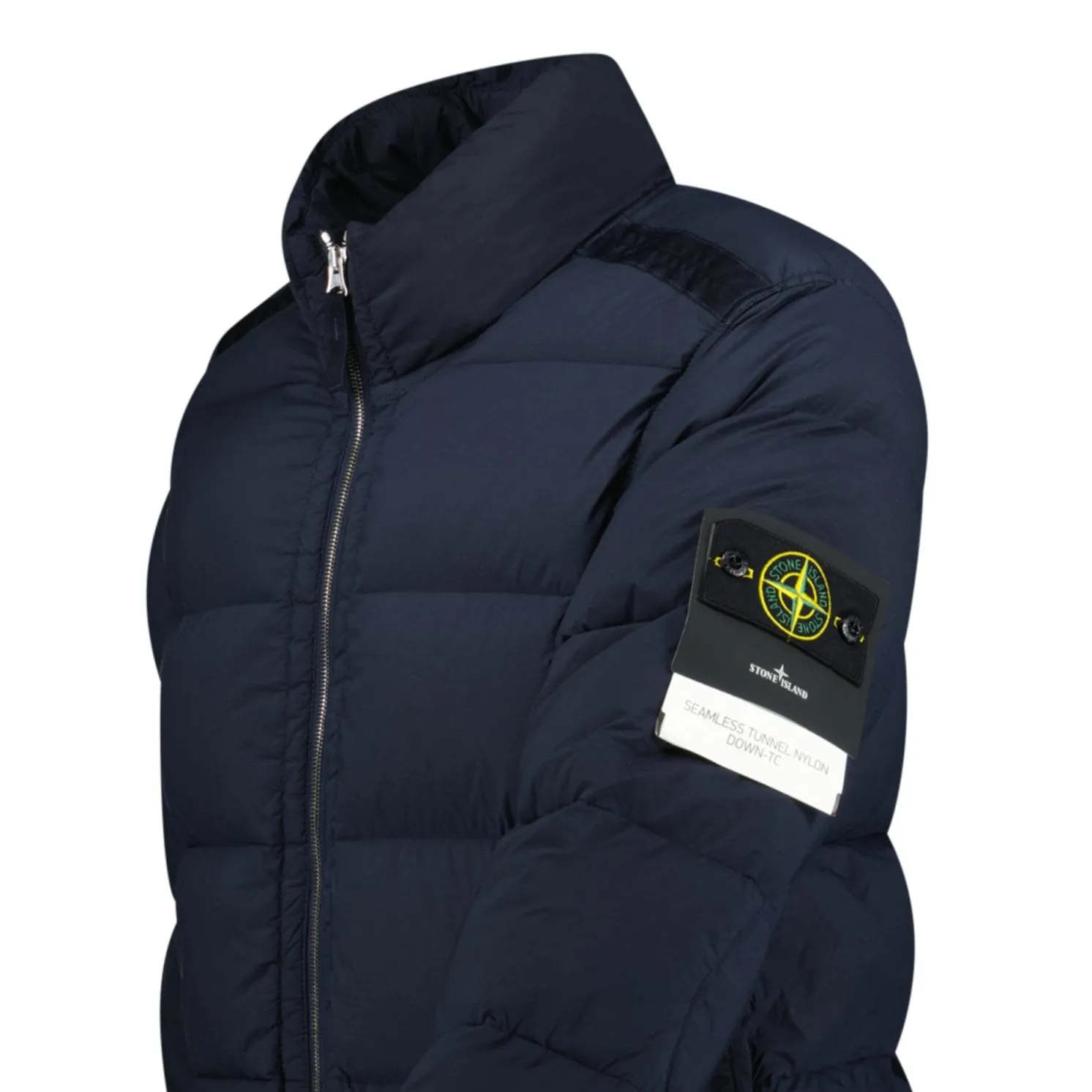 Puffer Jacket In Seamless Tunnel Nylon Navy