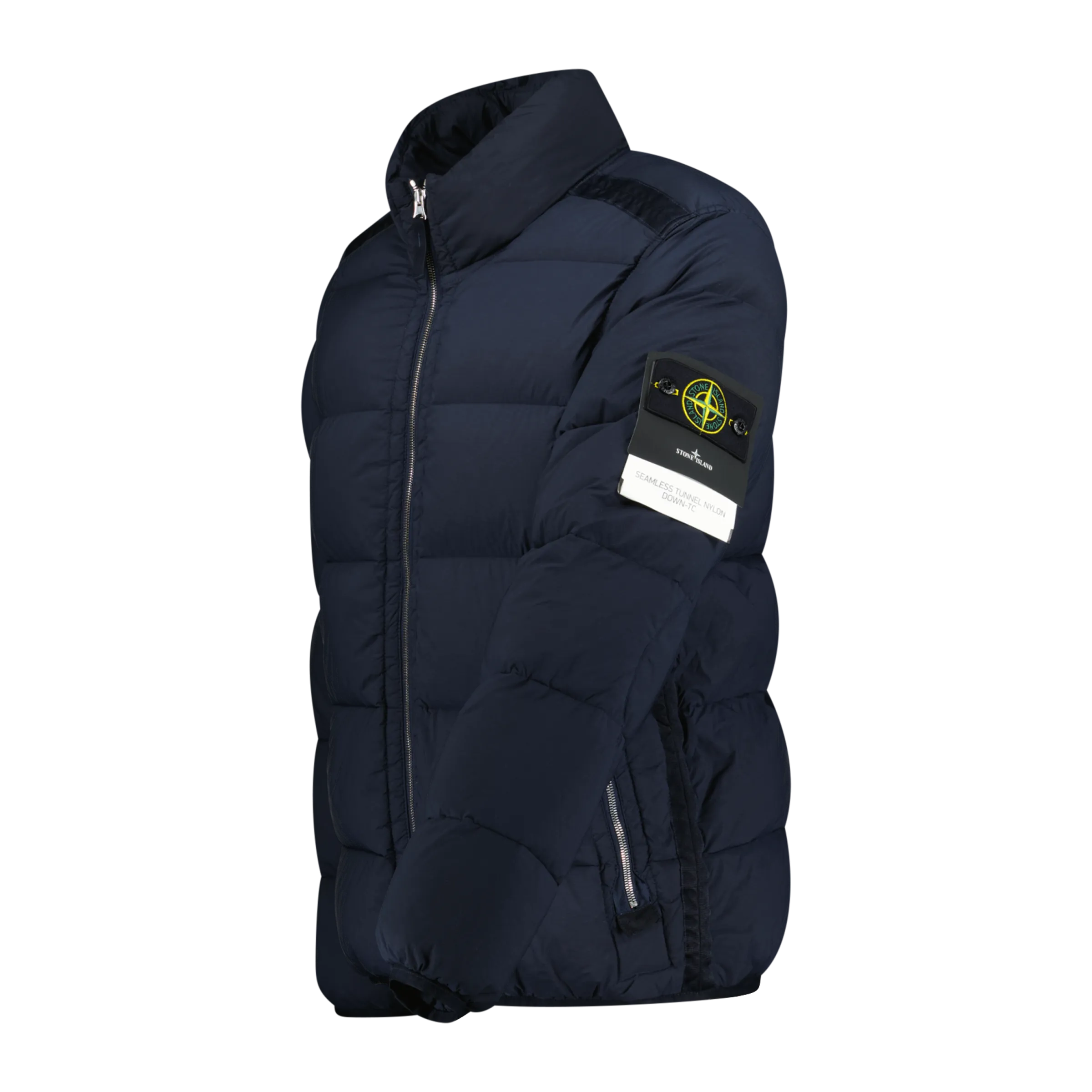 Puffer Jacket In Seamless Tunnel Nylon Navy