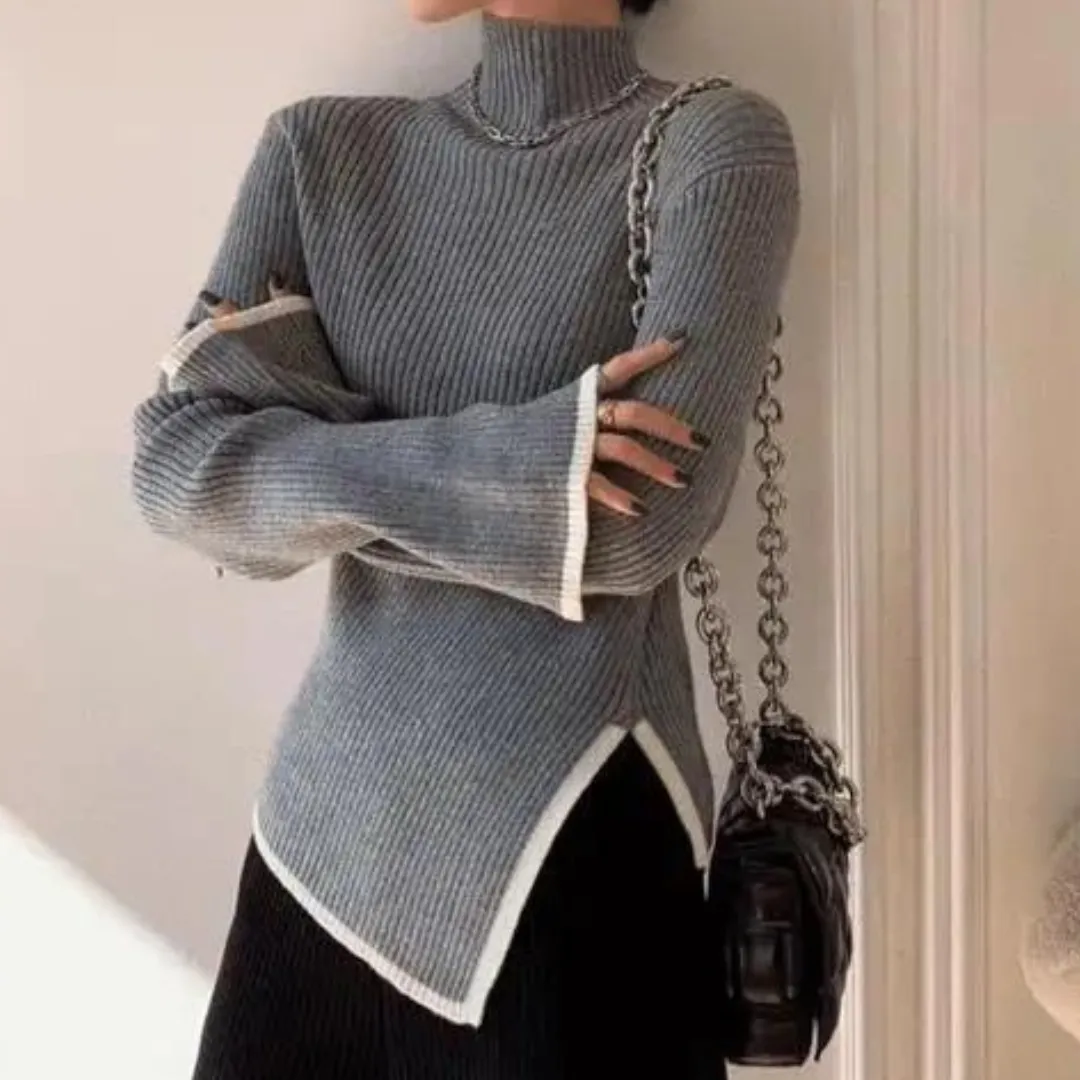 Pull à col montant Fashion Stylish