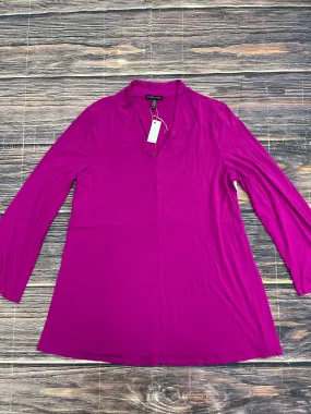 Purple Tunic Long Sleeve Eileen Fisher, Size M