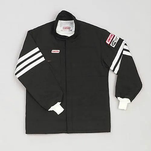 Simpson - 2 Layer Driving Jacket X-Large, Black Gabardine Nomex SFI-5