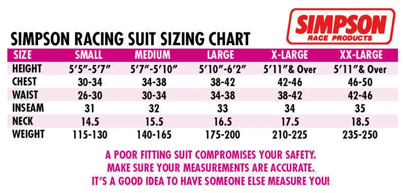 Simpson - 2 Layer Driving Jacket X-Large, Black Gabardine Nomex SFI-5