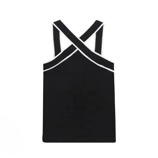 Sonya Cross Halter Knit Top