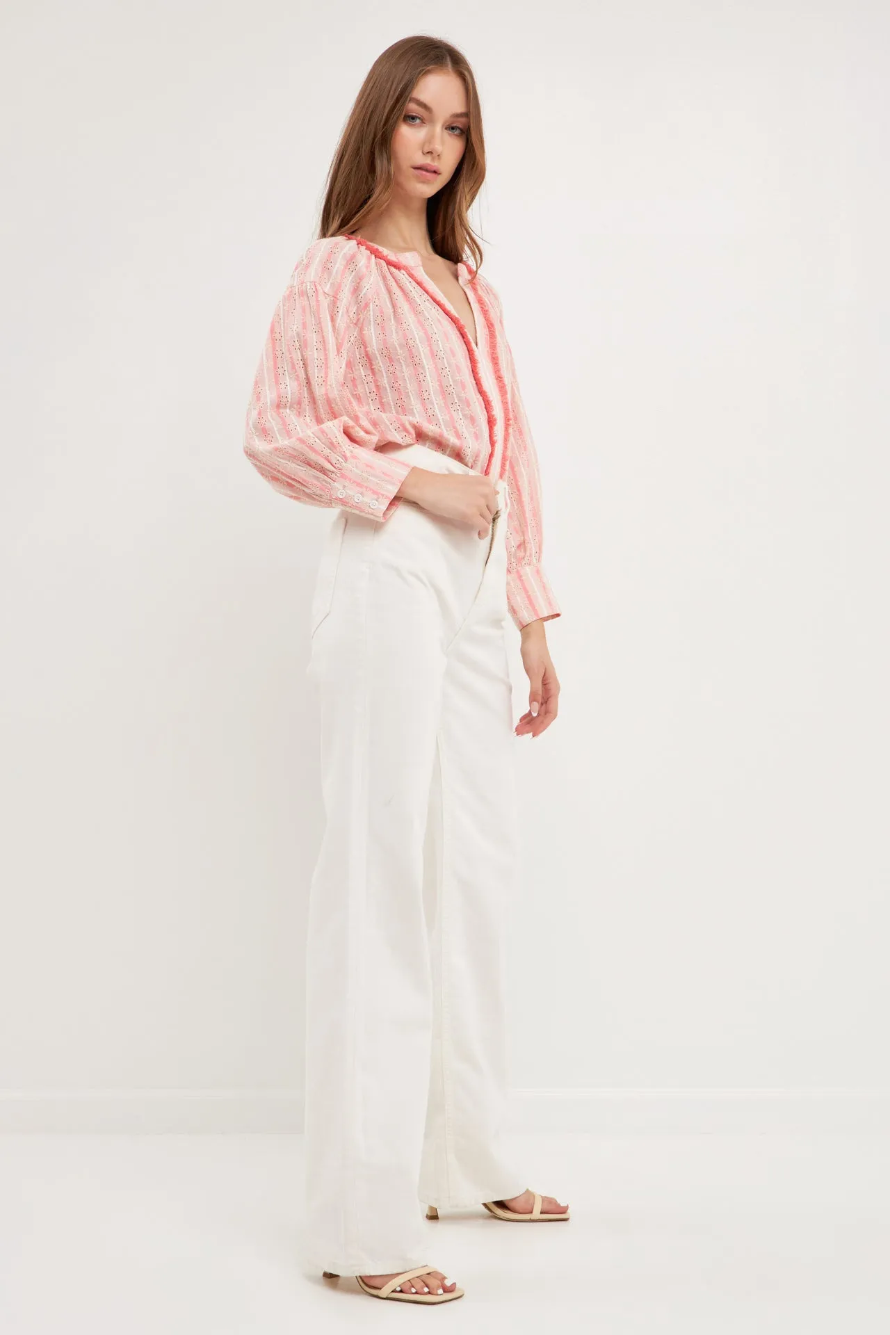 Striped Embroidered Tunic