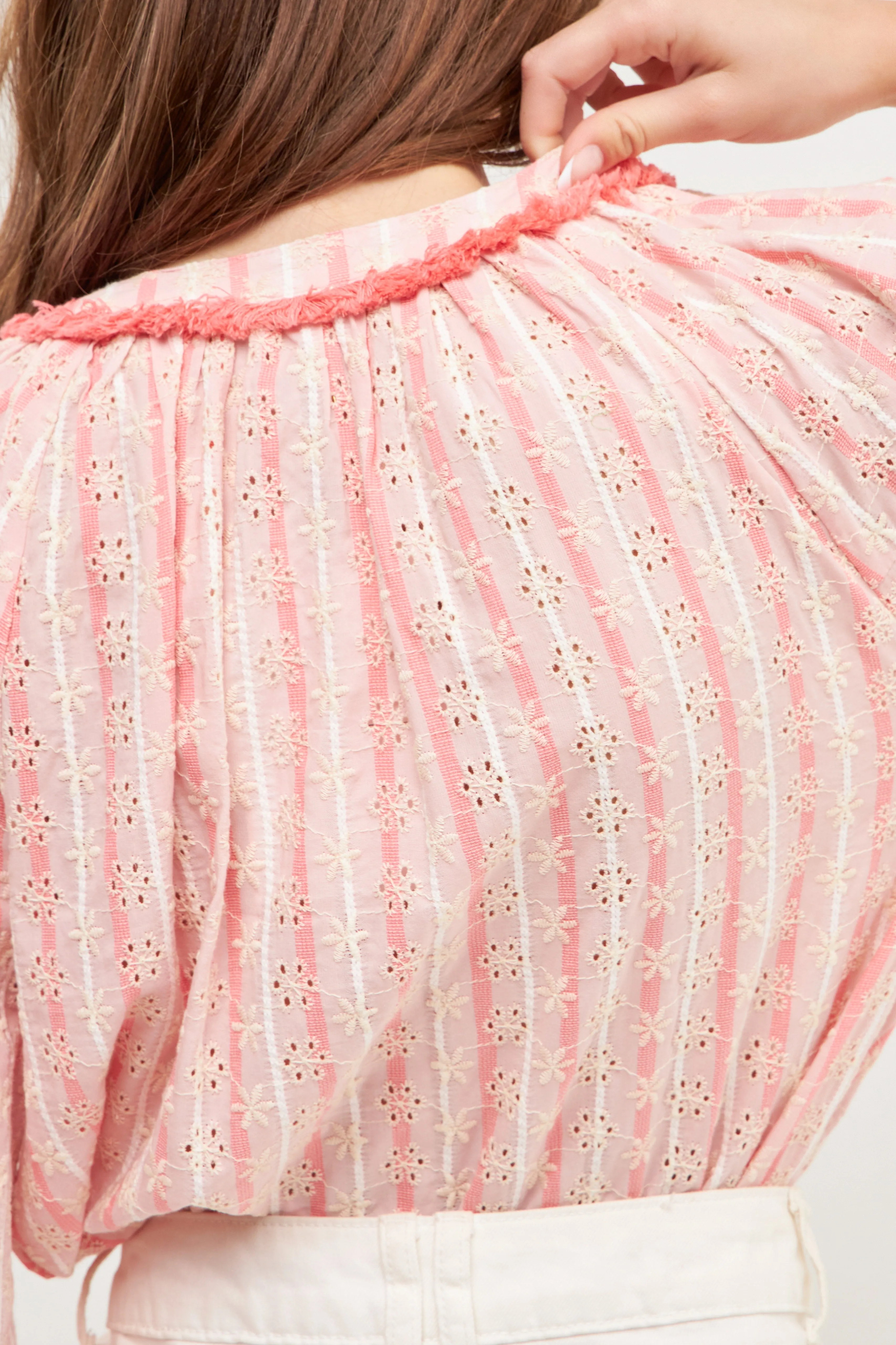 Striped Embroidered Tunic