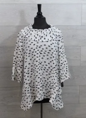 Sydney Project - Fre Dot Cowl Neck Tunic - FINAL SALE ITEM