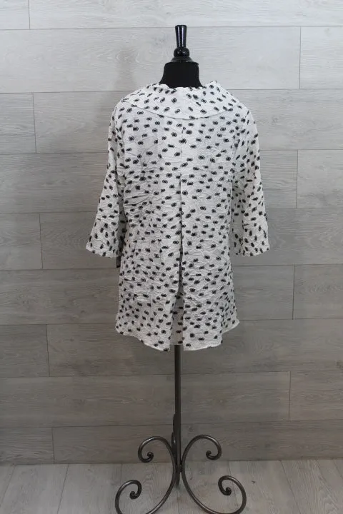 Sydney Project - Fre Dot Cowl Neck Tunic - FINAL SALE ITEM