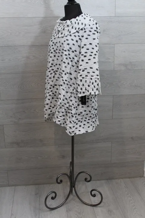 Sydney Project - Fre Dot Cowl Neck Tunic - FINAL SALE ITEM