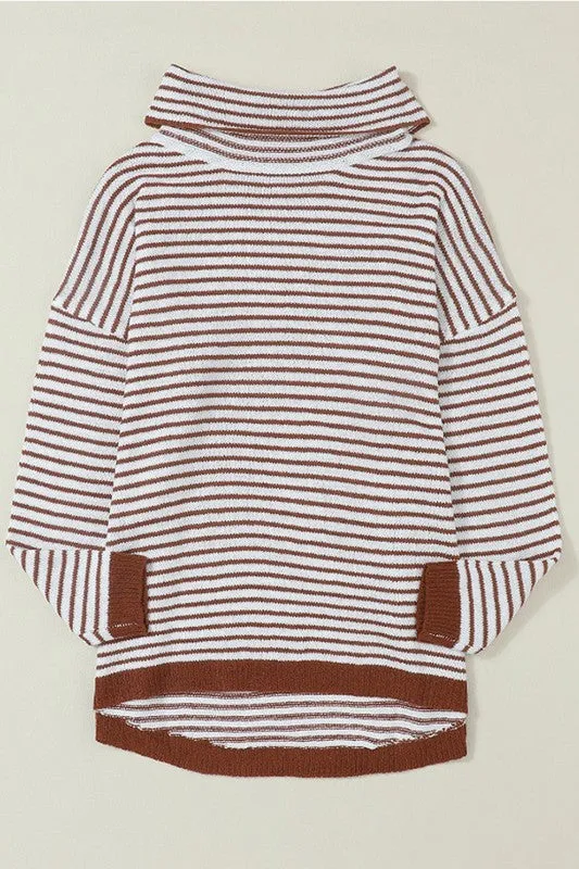 Turtle Neck Knit Sweater