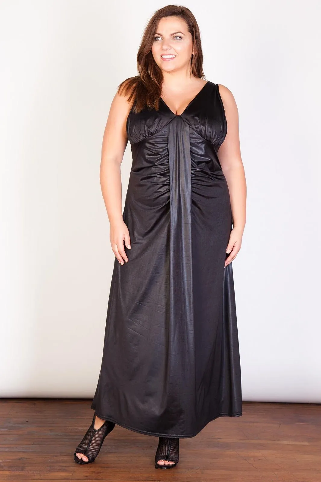 V Front/Back Maxi Dress