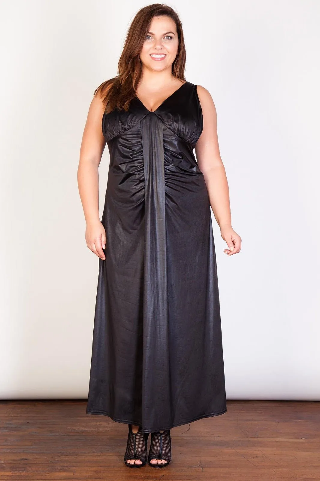 V Front/Back Maxi Dress