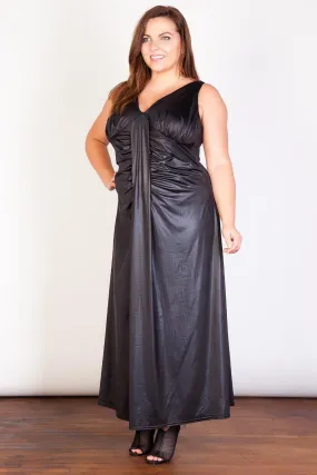 V Front/Back Maxi Dress