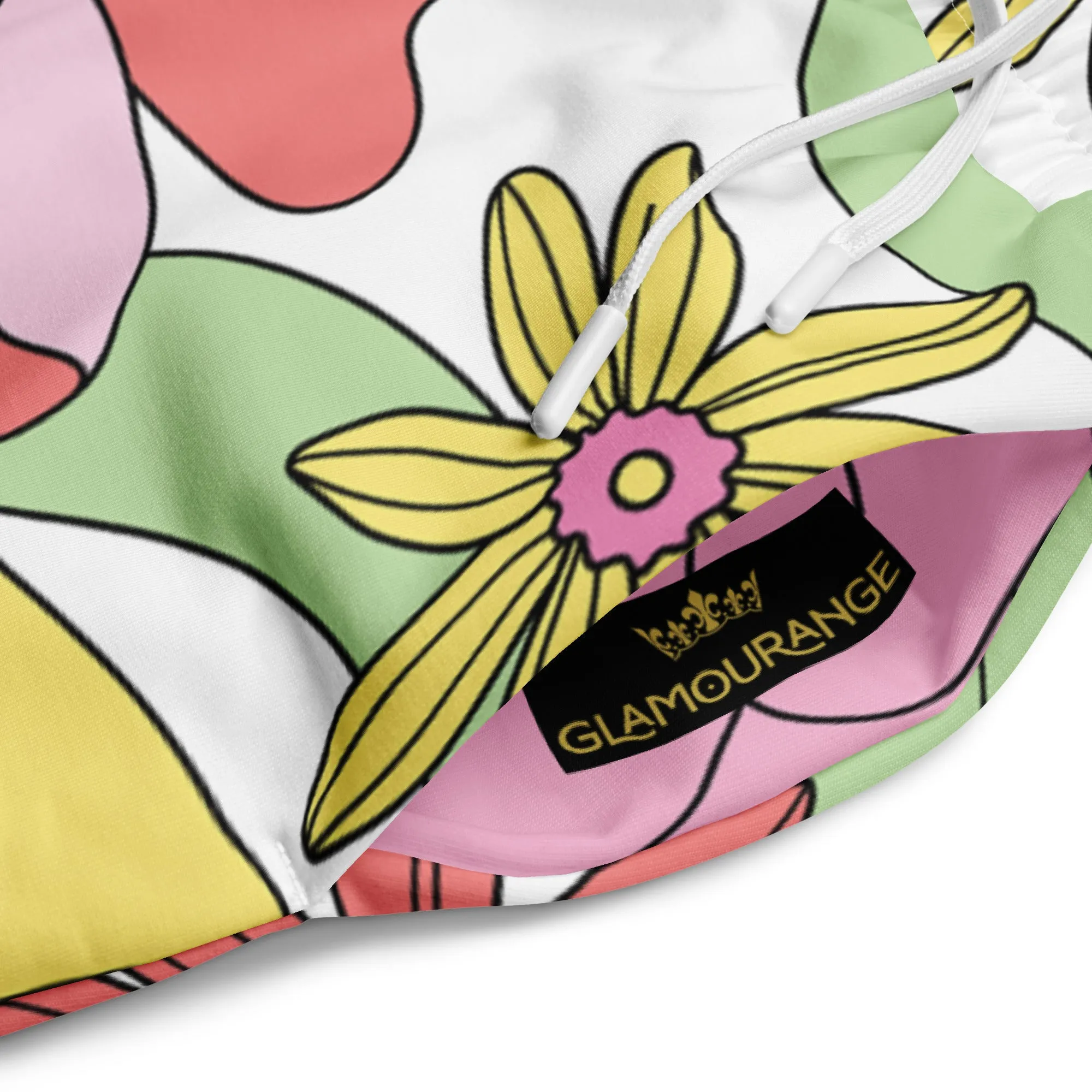Valentines Day Wide Leg Joggers - Flower (Glamourange Valentine Day Gifts Wide Leg Joggers - Design 0016)