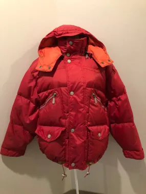 Vintage Jackpot by Carli Gry Red Down-FIlled Puffer Jacket