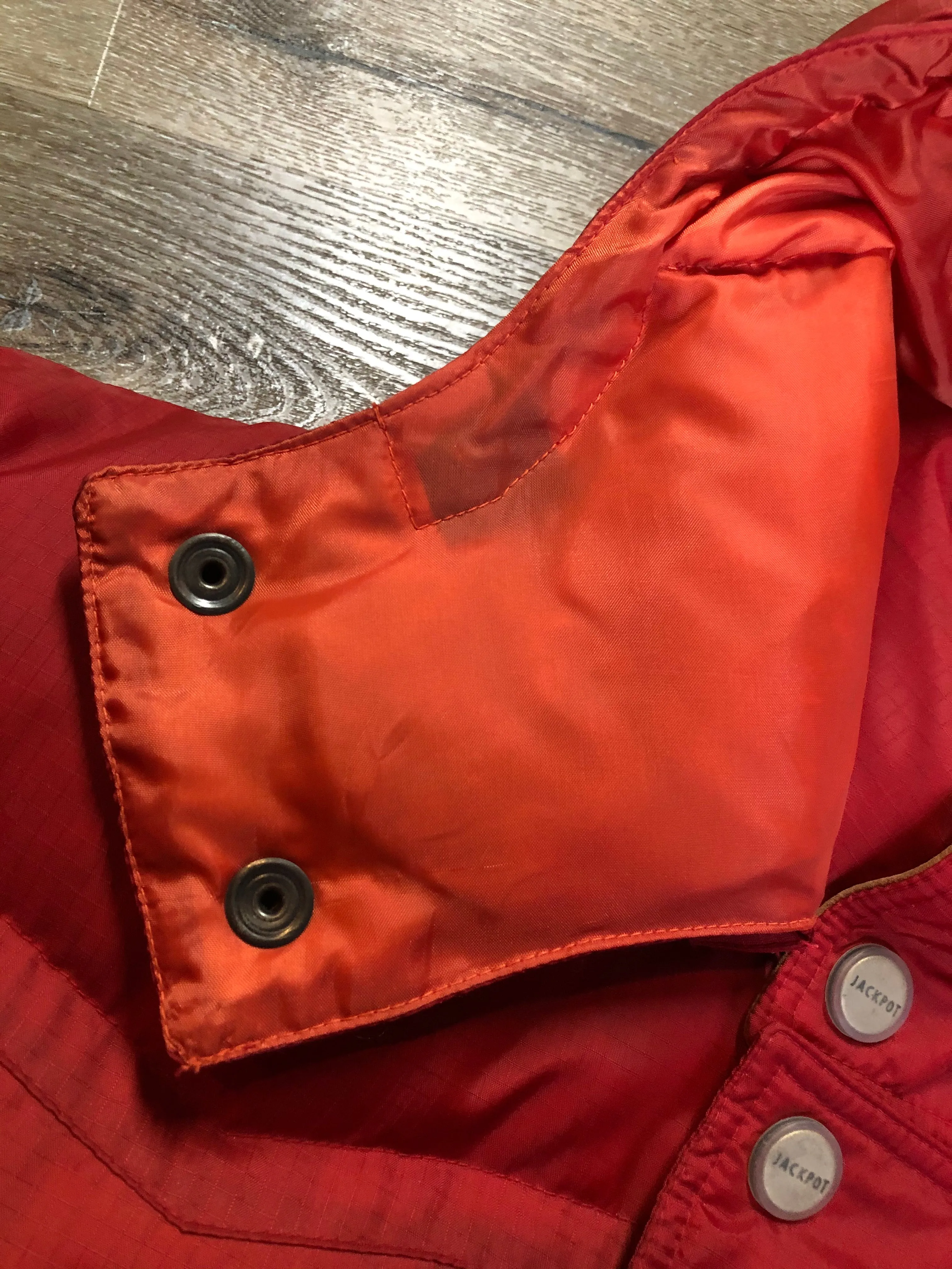 Vintage Jackpot by Carli Gry Red Down-FIlled Puffer Jacket