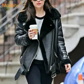 Warm Winter Faux Leather Jacket