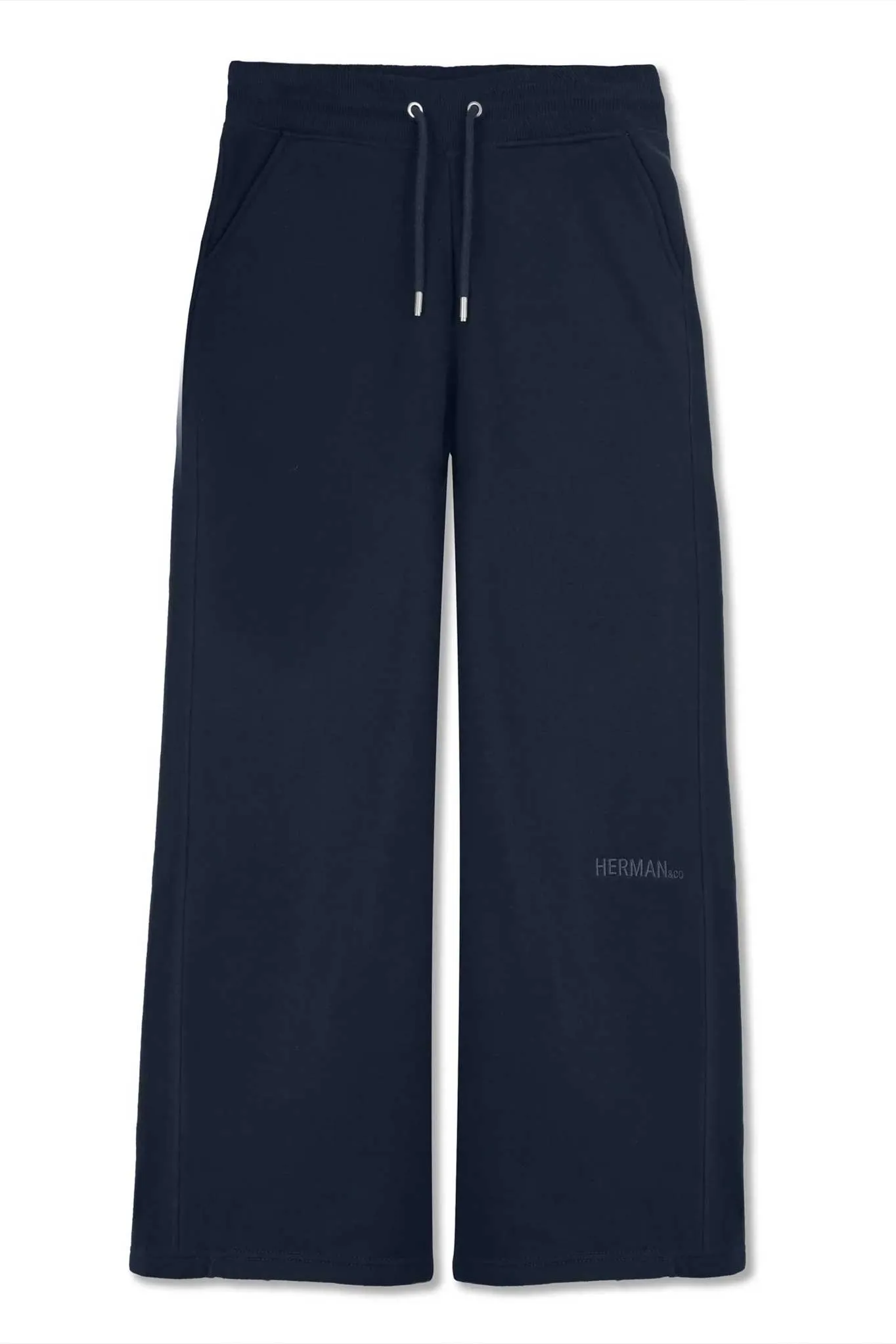WIDE LEG JOGGERS - DARK NAVY