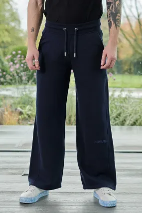 WIDE LEG JOGGERS - DARK NAVY