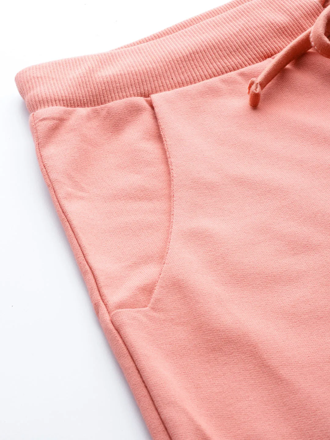 Women Peach Terry Ripped Joggers