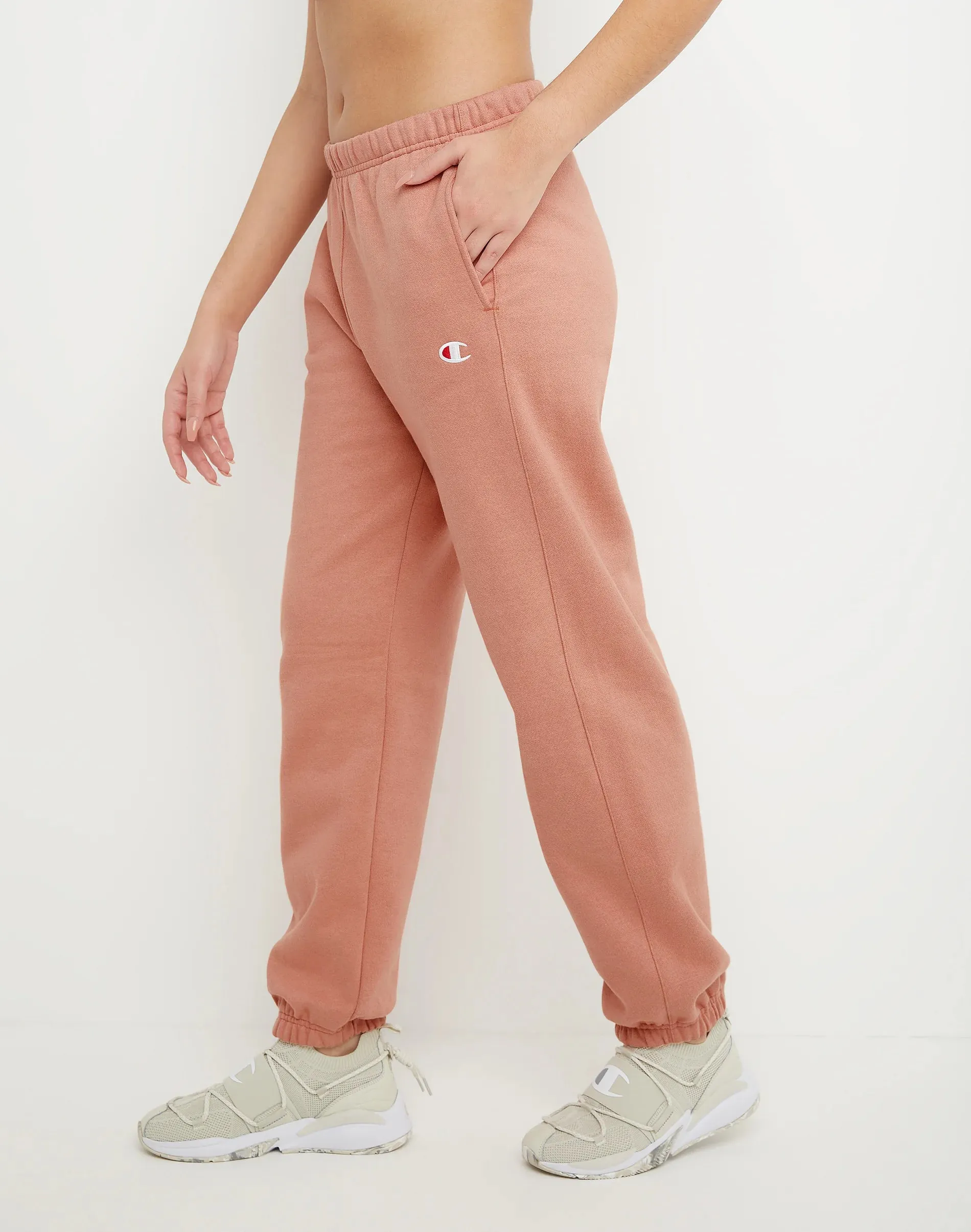 Women's Champion Reverse Weave Boyfriend Sweatpants Timeless Coral