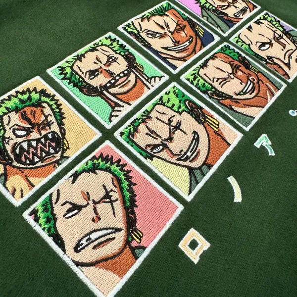 Zoro Expressions Embroidered Hoodie