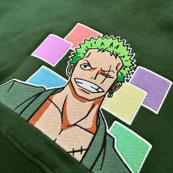 Zoro Expressions Embroidered Hoodie